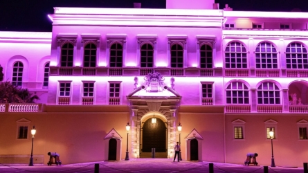 Monaco’s Palace Shines Pink for Breast Cancer Awareness