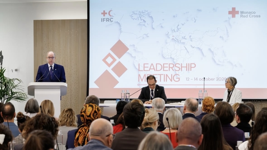 Prince Albert II and Princess Charlene Engage in Red Cross Dialogue