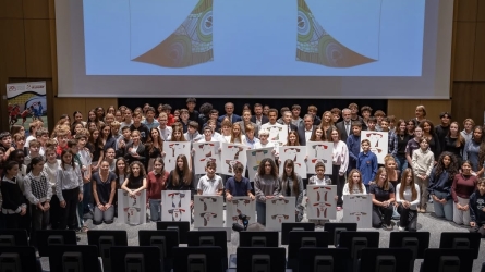 Princess Charlene of Monaco Presides Over Creative Rugby Jersey Contest at Collège Charles III