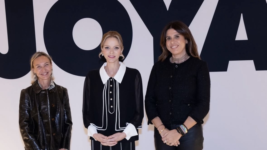 Princess Charlene of Monaco Visits ‘Joya’ Jewelry Fair in Monte Carlo