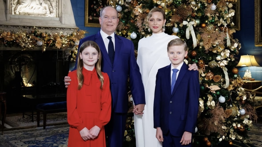 Monaco's Princely Family Shares New Year's Greeting