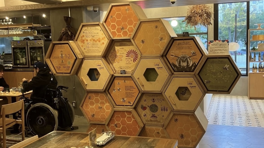 Monaco Pavilion's Bee Station Finds New Home in Osaka Honey Café