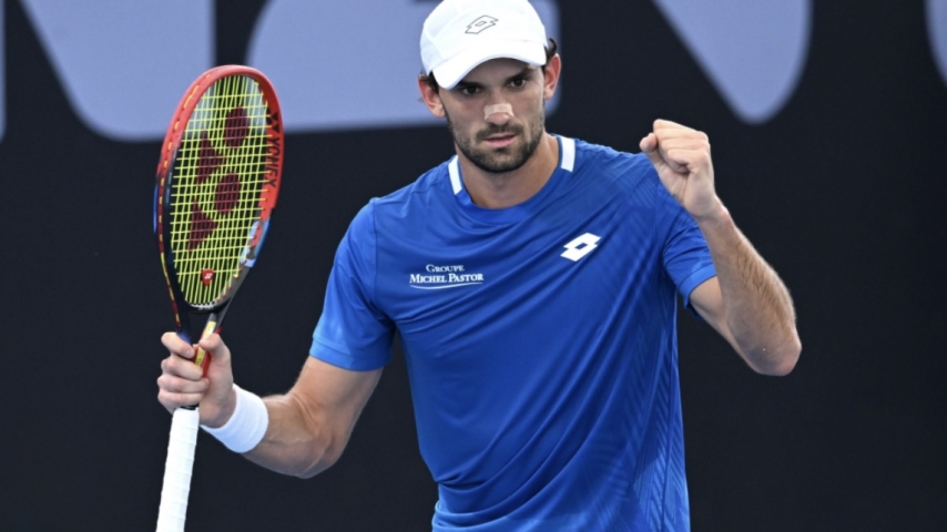 Vacherot Advances to Adelaide Quarterfinals on Kokkinakis Forfeit