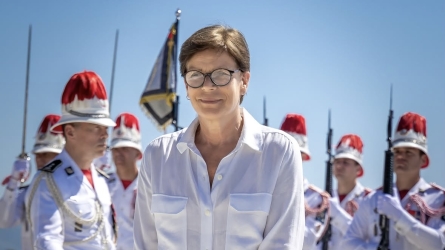 Princess Stéphanie Presides Over Military Ceremony for New Recruits