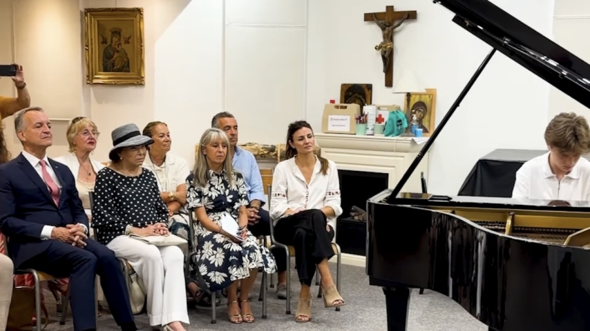 Philanthropic Harmony: Foreign Residents Club Donates Piano to Académie Rainier III