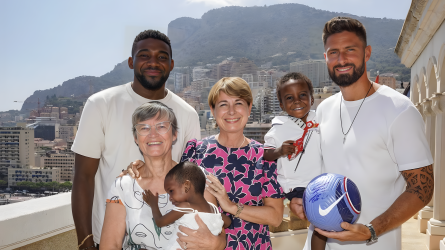  Olivier Giroud Celebrates 15 Years of Monaco Collectif Humanitaire with Heart-Operated Children